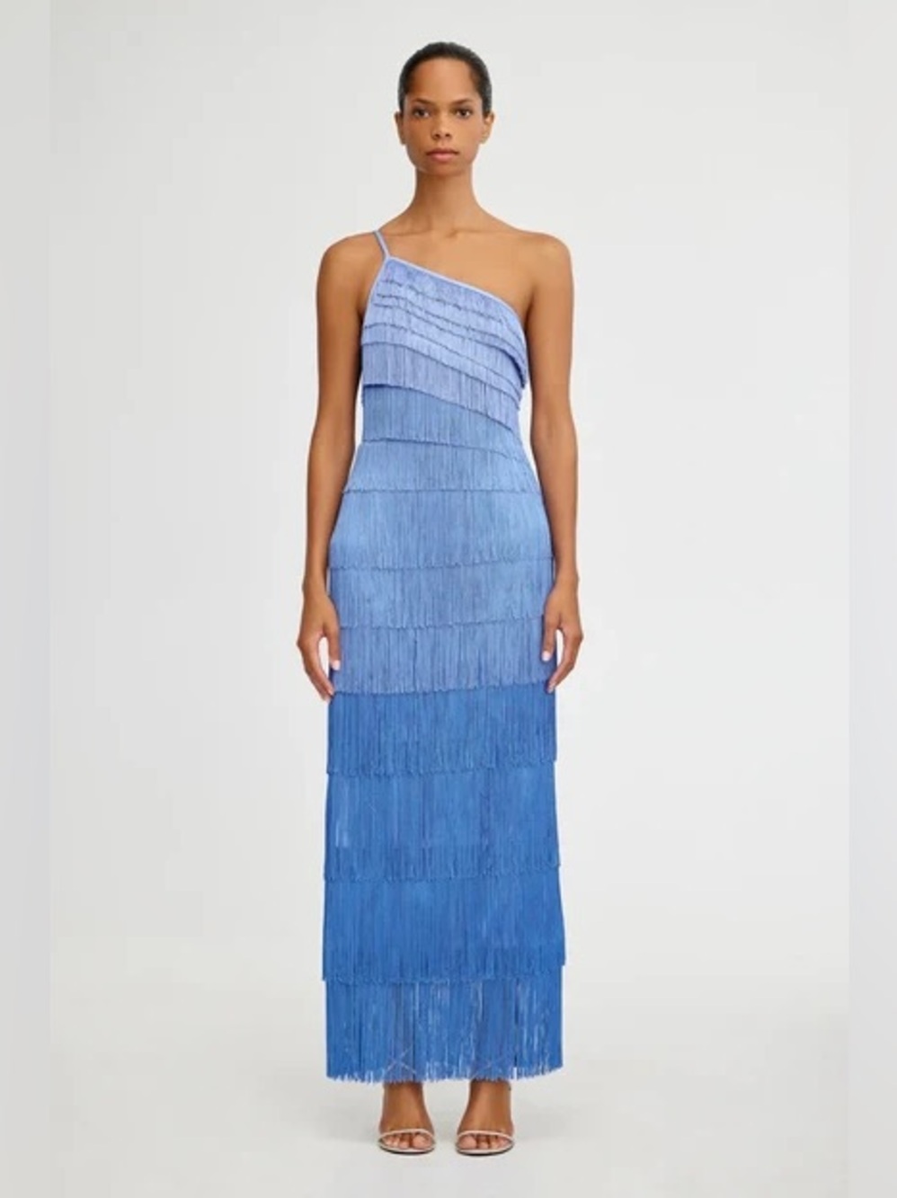 NWT!!! Significant Other Ola Maxi Dress - Blue One-Shoulder Dress- size 8